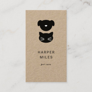 cartão de visita de especialista em cães e gatos r