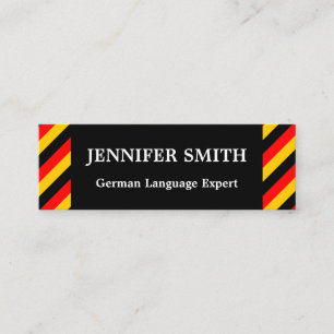 Cartão de visita de Especialistas em Língua Alemã