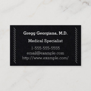 Cartão de visita de Especialistas Médicos Simple