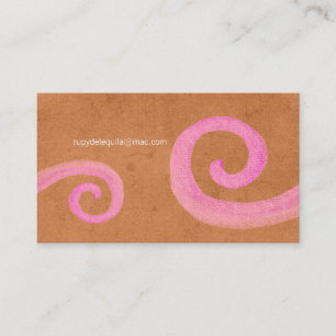 Cartão de visita de espiral