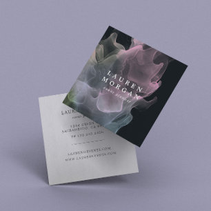 Cartão de visita de esquadrão transparente Elegant