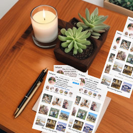 Cartão de visita de estilo de colagem do Instagram