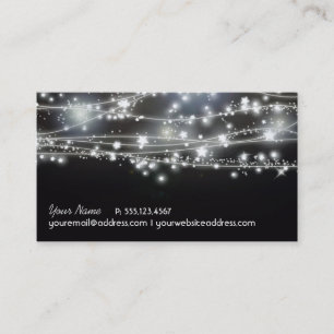 Cartão de visita de estrelas cintilantes