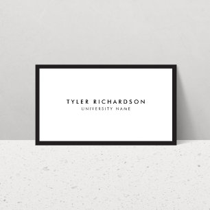 Cartão de visita de Estudantes do Formando Clássic