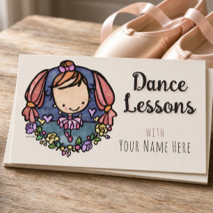 Cartão de Visita de Estúdio de Aulas de Dança de B