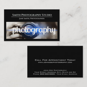 Cartão de Visita de Estúdio de Fotografia Fotógraf