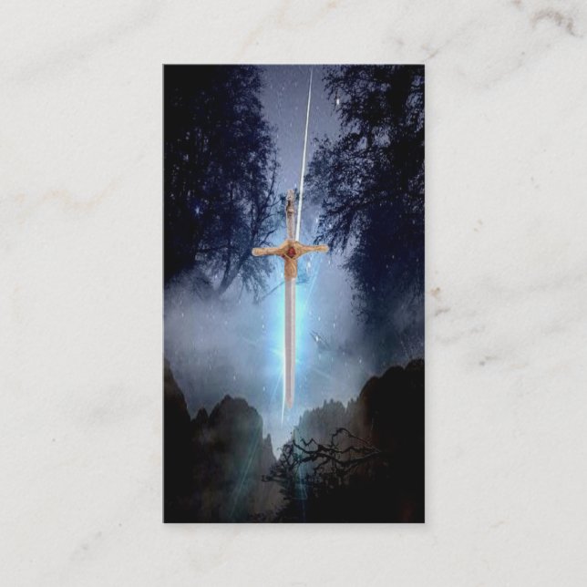 Cartão de visita de Excalibur (Frente)
