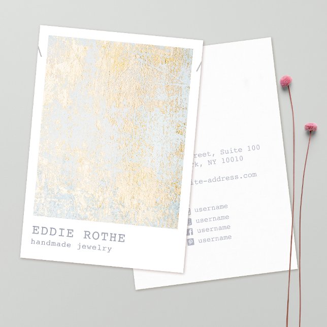 Cartão de visita de Exibição de Colar Dourado (Criador carregado)