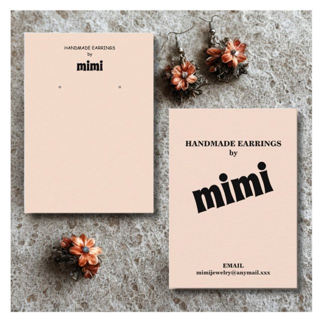 Cartão de visita de exibição de escuta simples (Criador carregado)