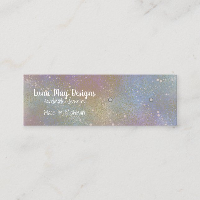 Cartão de visita de Exibição de Joia Holográfica S (Frente)