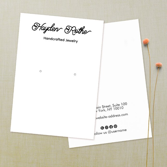 Cartão de visita de Exibição de Leitura Branca de  (Criador carregado)