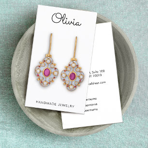 Cartão de visita de Exibição de Letra de Script de