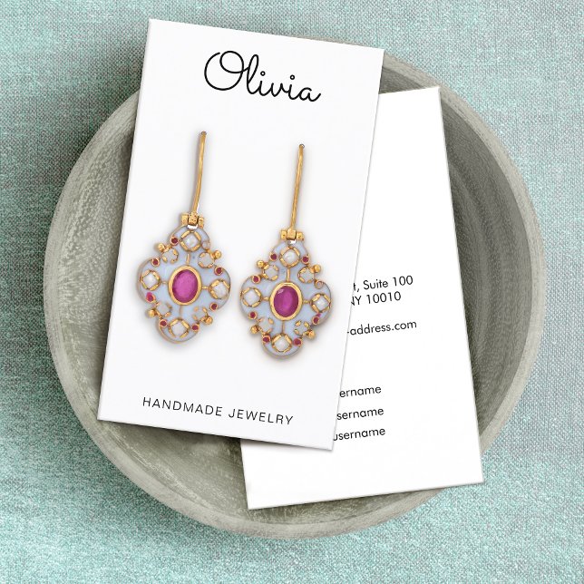 Cartão de visita de Exibição de Letra de Script de (Criador carregado)