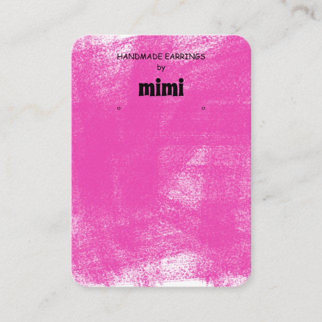 Cartão de visita de Exibição do Ouriço Fuchsia Pas (Frente)