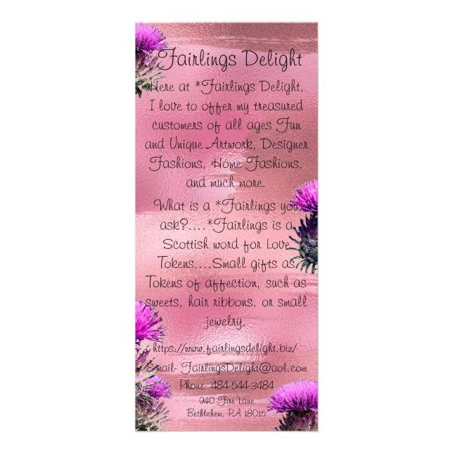 Cartão de visita de Fairlings Delight 53086 (Frente)
