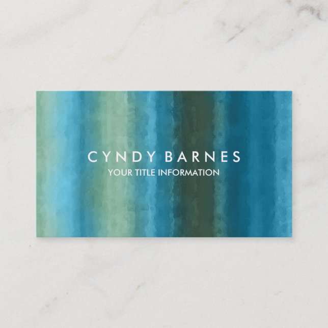 Cartão de visita de faixa de água (Frente)