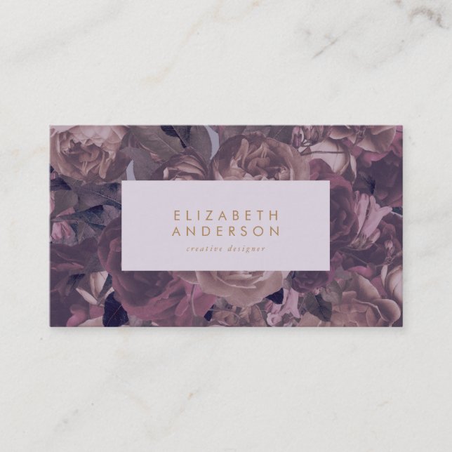 Cartão de visita de Fantasia Roxo (Frente)