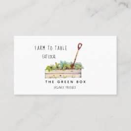 Cartão de visita de fazenda orgânica de fazenda pa