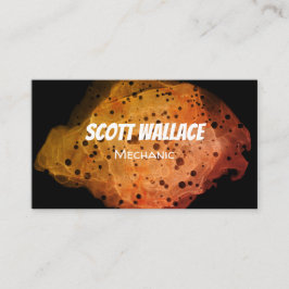 Cartão de visita de ferrugem mecânica