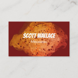 Cartão de visita de ferrugem mecânica