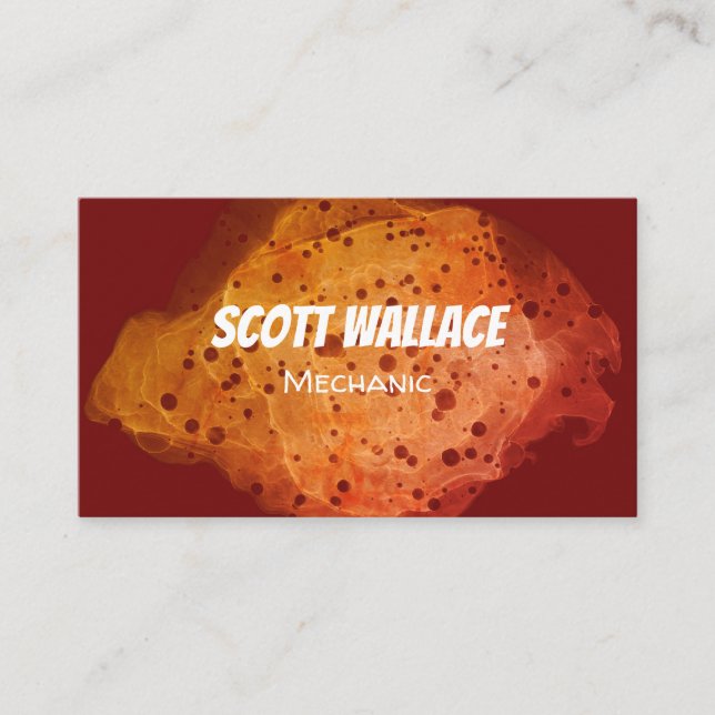 Cartão de visita de ferrugem mecânica (Frente)