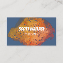 Cartão de visita de ferrugem mecânica