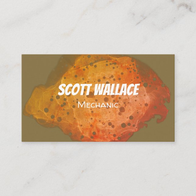 Cartão de visita de ferrugem mecânica (Frente)