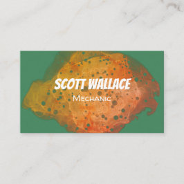 Cartão de visita de ferrugem mecânica