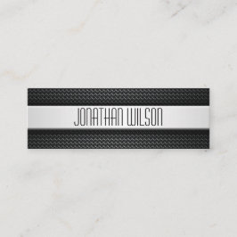 Cartão de visita de fibra de carbono de linha fina