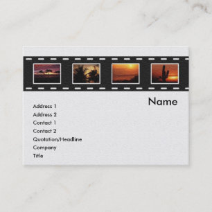 Cartão de visita de fita