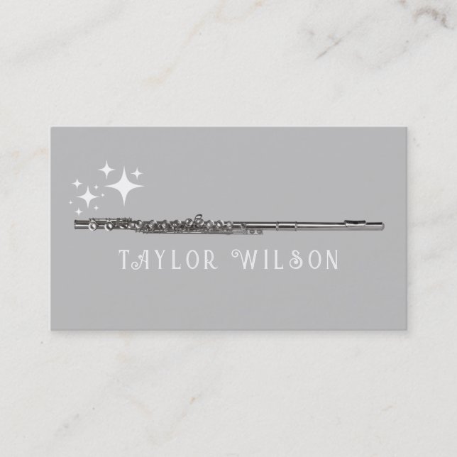 cartão de visita de flauta (Frente)