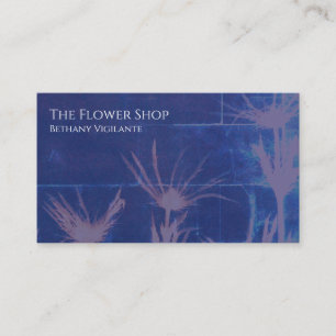 Cartão de visita de Flor Azul