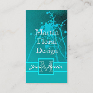 cartão de visita de florista personalizado com doi