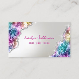 Cartão de visita de folha de folha de folhas de cr