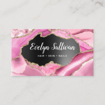 Cartão de visita de folha de folhas pretas, cor-de