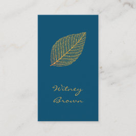 Cartão de visita de folha de ouro de folha de folh