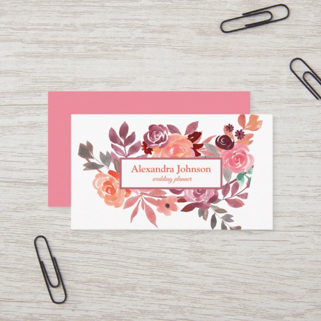 Cartão de visita de Folha Dourada de Folha de Folh (Frente/Verso In Situ)