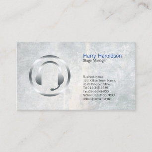 Cartão de visita de Fones de ouvido Negrito do Ger