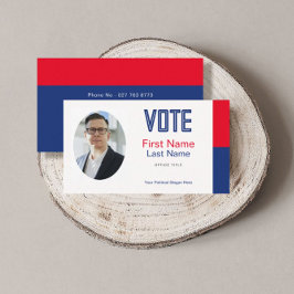 Cartão de visita de Foto da Campanha Política Edit