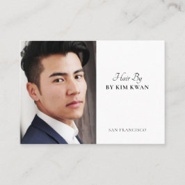 Cartão de visita de Foto de Lista de Cabelos Moder