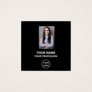 CARTÃO DE VISITA DE FOTO DE NÚMERO DE FUNCIONÁRIO