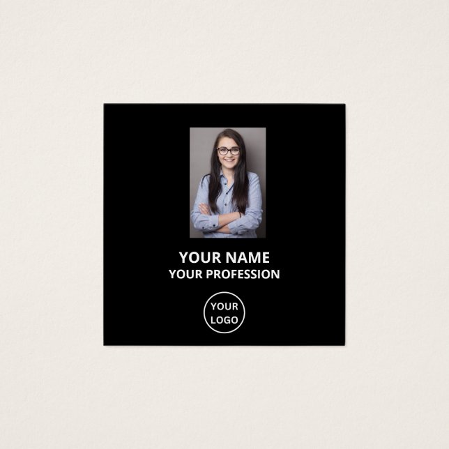 CARTÃO DE VISITA DE FOTO DE NÚMERO DE FUNCIONÁRIO  (Frente)