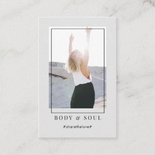 Cartão de visita de Foto de Tendência Moderna