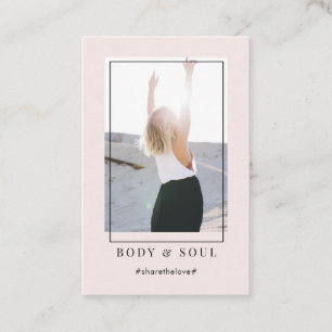 Cartão de visita de Foto de Tendência Moderna