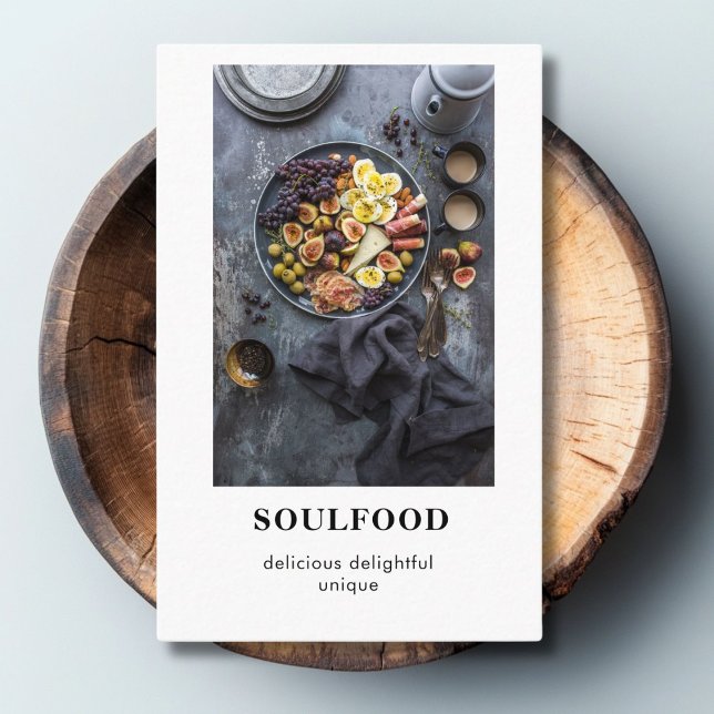 Cartão de visita de Foto de Tendência Moderna (Modern Trendy Photo Business Card)