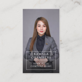 Cartão de visita de Foto Profissional Moderno