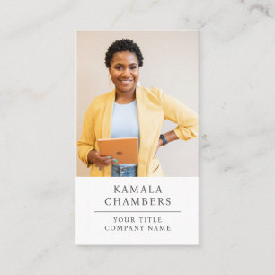 Cartão de visita de Foto Profissional Moderno