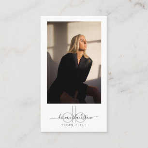 Cartão de visita de Foto Profissional Moderno