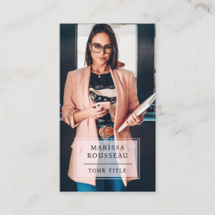 Cartão de visita de Foto Profissional Moderno