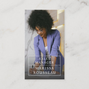 Cartão de visita de Foto Profissional Moderno